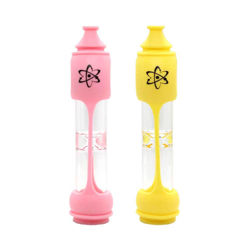 Atom Silicone Chillum | 4 Inch | Assorted Colors product image